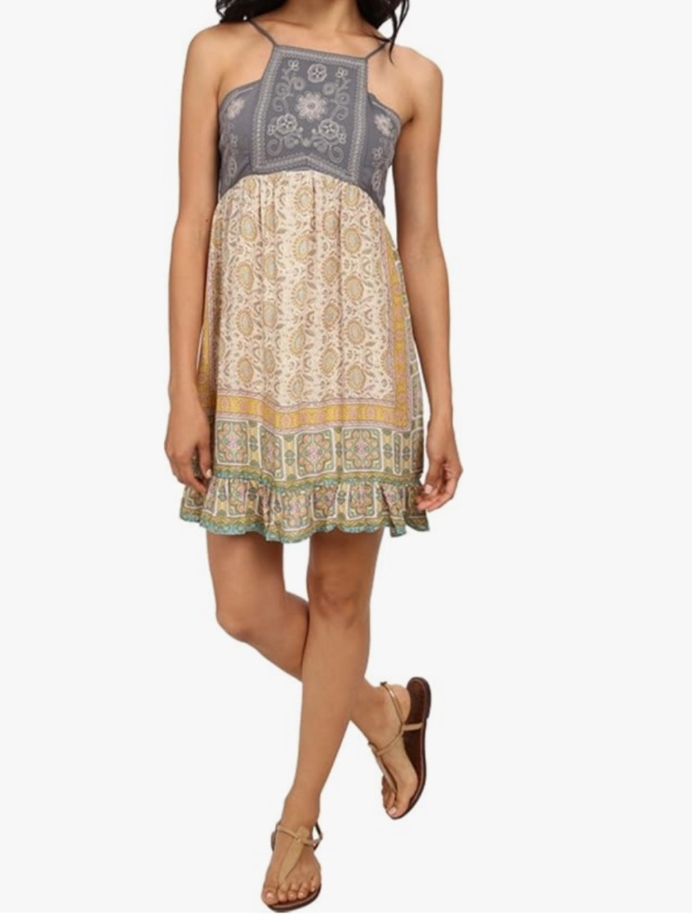 O'Neill Anna Sui Love Birds Dress Short CoverUp Festival, surf wear boho nouveau